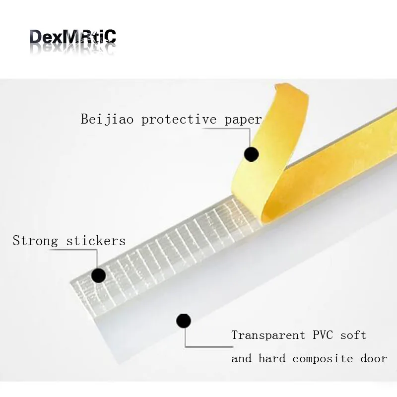 Самоклеящиеся фотообои с защитой от столкновений и для дверей окон 1 м|rubber strip