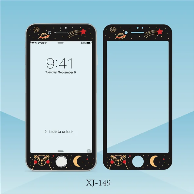 Мультфильм животные мышь Doraemon полное покрытие из закаленного стекла для iPhone 8 7 6 6s Plus Защитная пленка для экрана 9H 3D - Цвет: 192