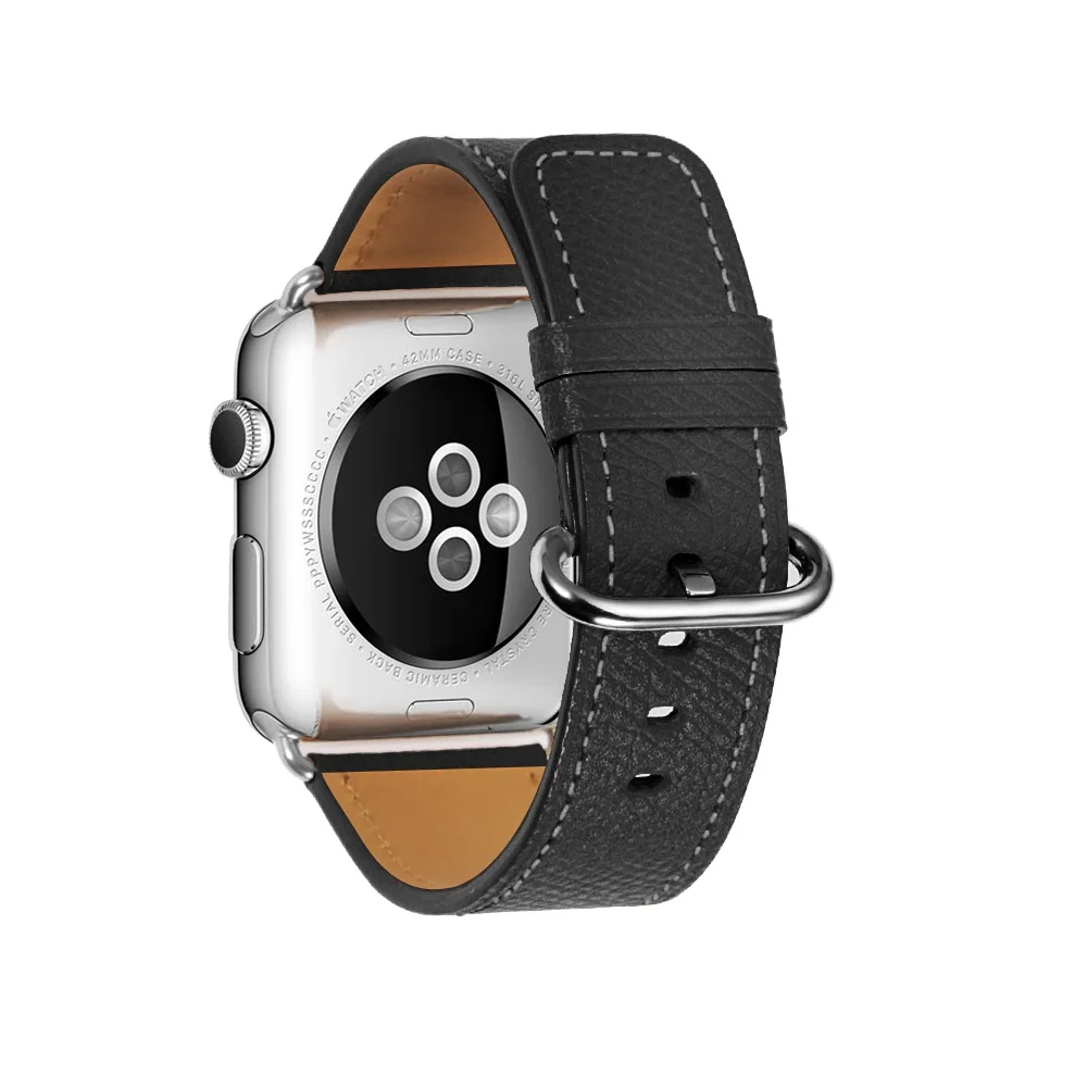 Ремешок для Apple Watch 38 мм 40 мм 42 мм 44 мм, высококачественные Ремешки для наручных часов iWatch серии 4/3/2/1 - Цвет ремешка: black with tan