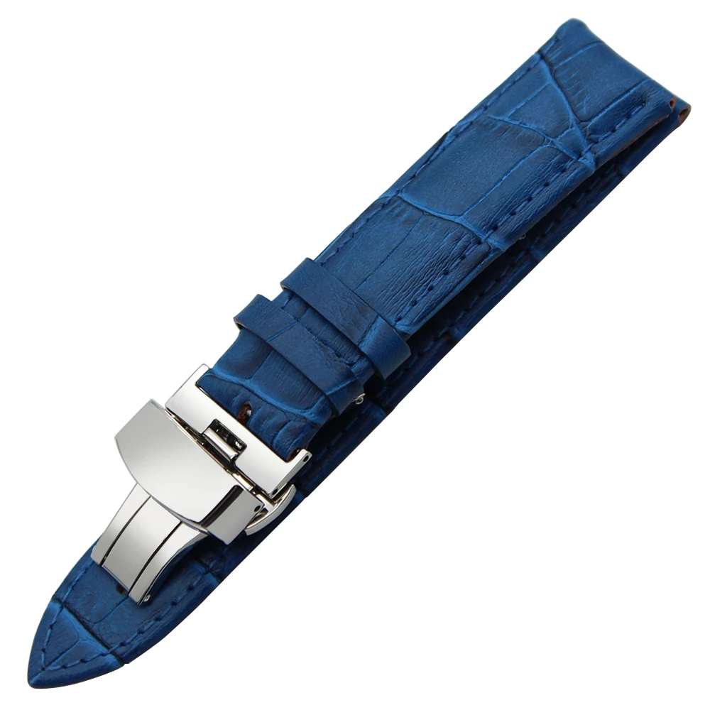 Ремешок из натуральной кожи для часов DW CK Timex Armani Certina браслет со стальной