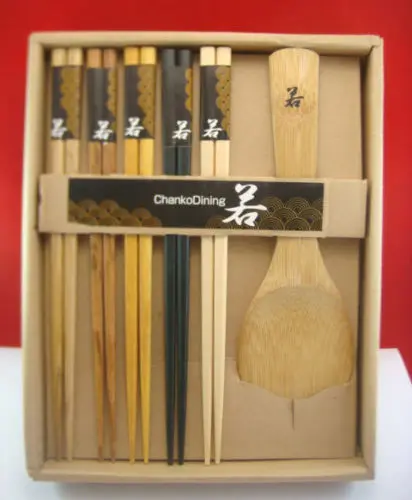 

Japan chopsticks natural raw woods gift set 5 pairs