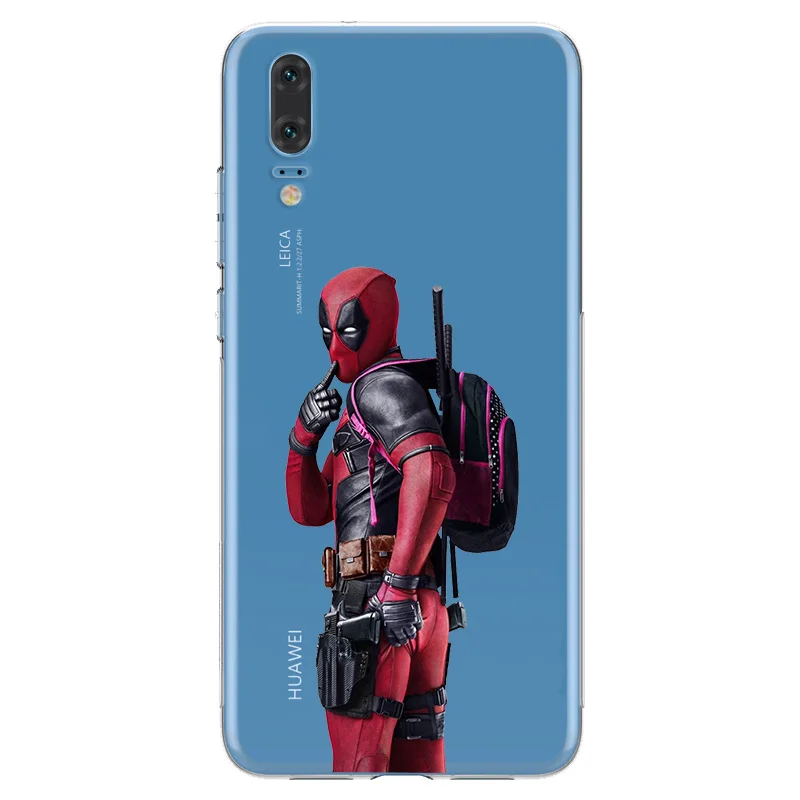 Чехол ciciber для Huawei P30 P20 P10 P9 P8 Lite Pro Plus 2017 P smart 2019 чехлы телефонов Marvel Deadpool Shell Capinha