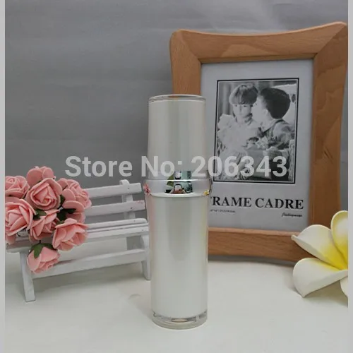 30 мл жемчужно белый акрил баррель типа пресс насос лосьон. Бутылка для эмазии