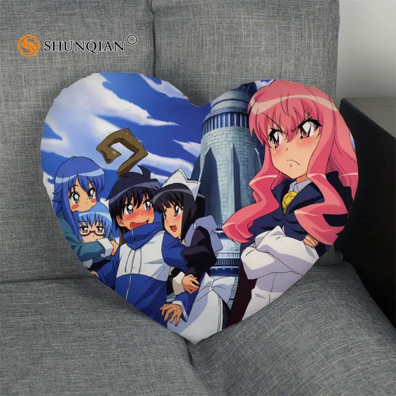 Наволочка в форме сердца Zero Tsukaima на молнии размер 41x36 см 47x42 см|pillow cover custom|pillow