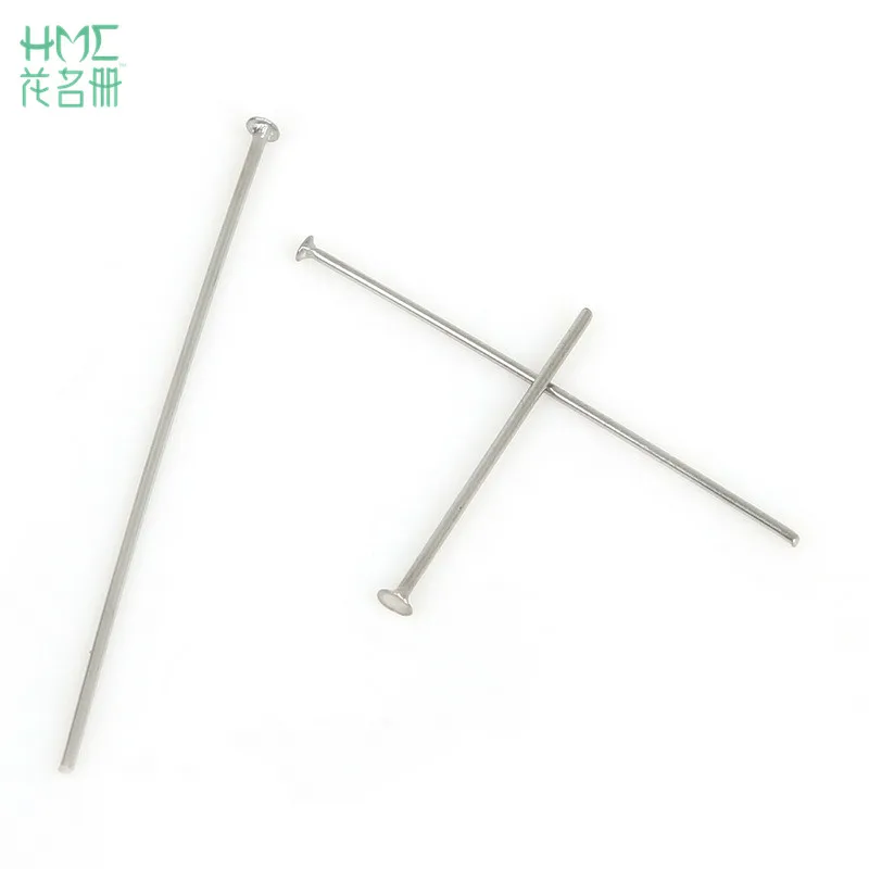 

20/30/40mm 100-200pcs/bag T Word Stainless Steel Head Pins Needles Jewelry Findings For Jewelry Making Necklace Bracelet DIY