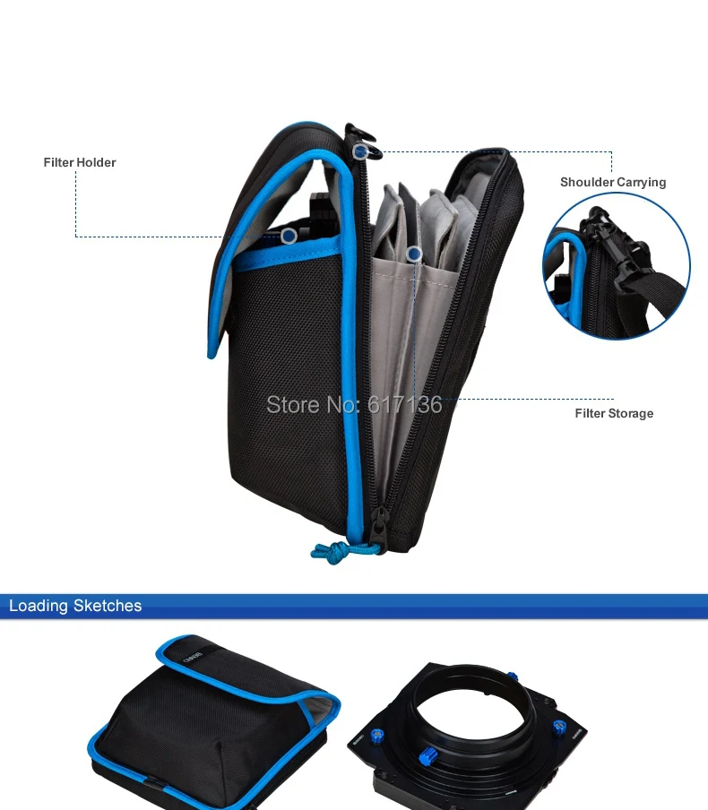 Benro FB170 FB150 фильтр мешок фильтр емкости держатель для квадратных фильтров и круглые фильтры нейлоновая сумка