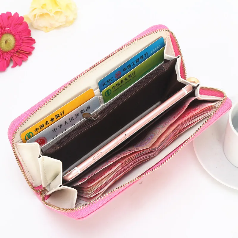 Женские бумажники держатель для карт из искусственной кожи фирменные