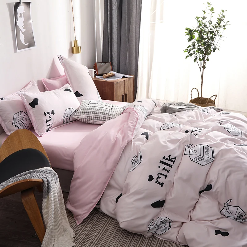 Dreamort Комплект постельного белья с леопардовым принтом в пасторальном стиле, 3 или 4 шт., Комплект постельного белья для близнецов, полный комплект постельного белья, простыня+ пододеяльник+ наволочка