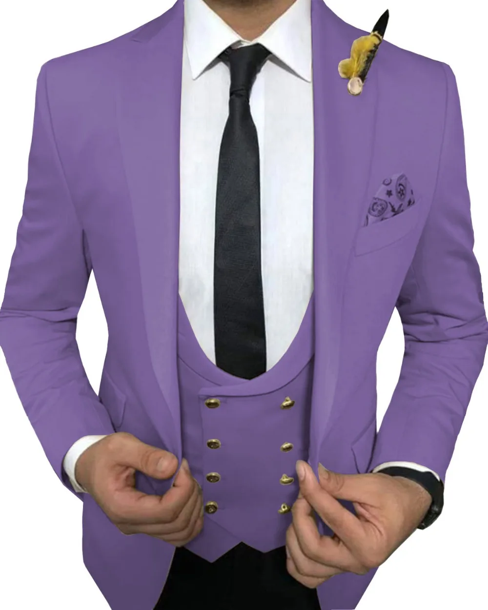 Для мужчин костюмы 3 предмета Slim Fit Бизнес жених армейский зеленый благородный Серый Белый смокинги для женихов Формальные свадебный