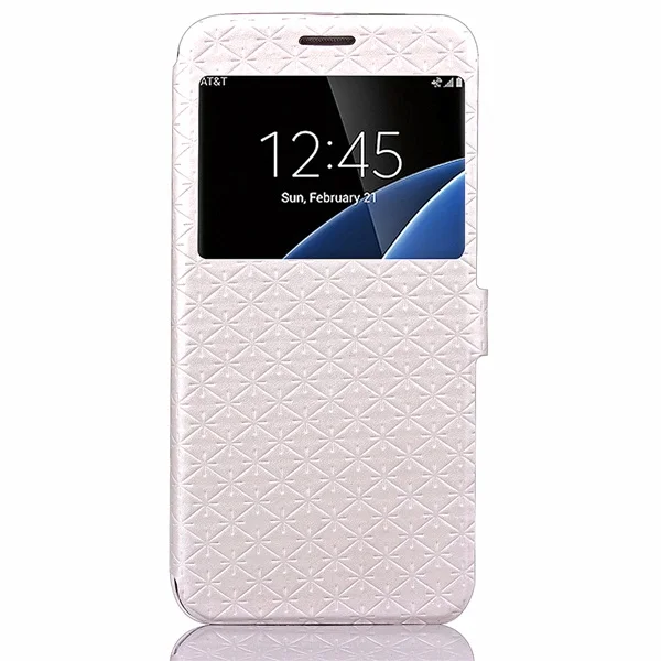 White Чехол для Apple iPhone 7/7 Plus/6/6s Plus Чехол С Откидывающейся Крышкой и окошком чехол-подставка с окошками держатель мягкий чехол для телефона для iPhone 7/7 Plus/6/6s Plus - Цвет: White