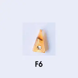 F6 20 шт./лот 3D алмаз Янтарный ногтей украшения японский trend Стиль Ногти горный хрусталь аксессуары верхнего уровня Маникюр подвески - Цвет: F6