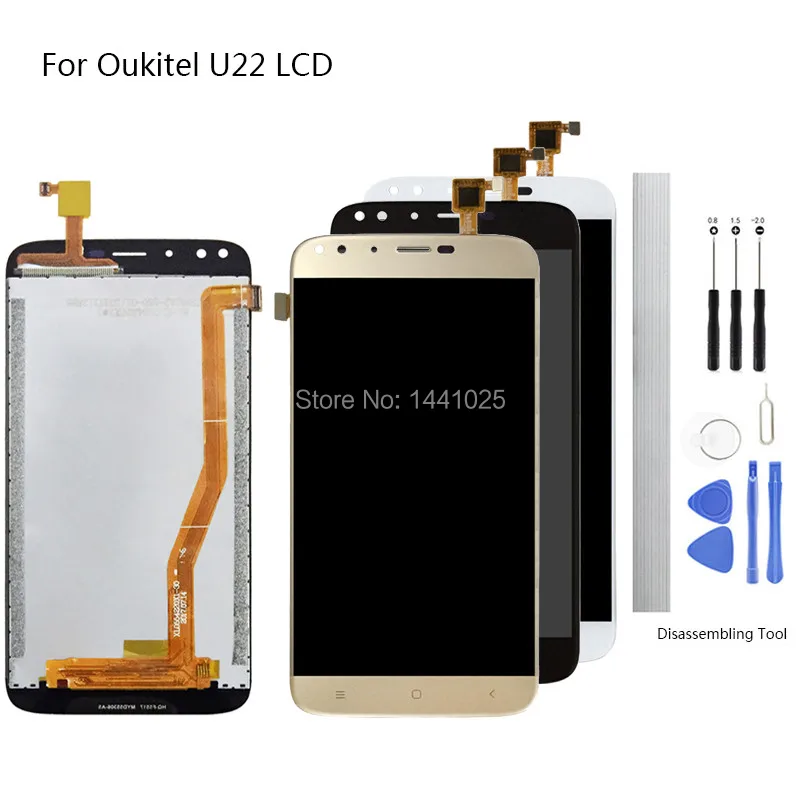 Сменный экран дисплея для Oukitel U22 lcd сенсорный экран 5,5 дюймов черный белый золотой для Oukitel U22 сенсорный экран