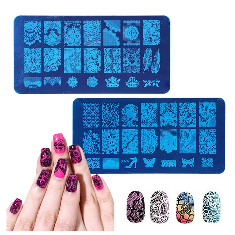 Пластина для стемпинга нейл арта инструменты штамповки лака ногтей своими