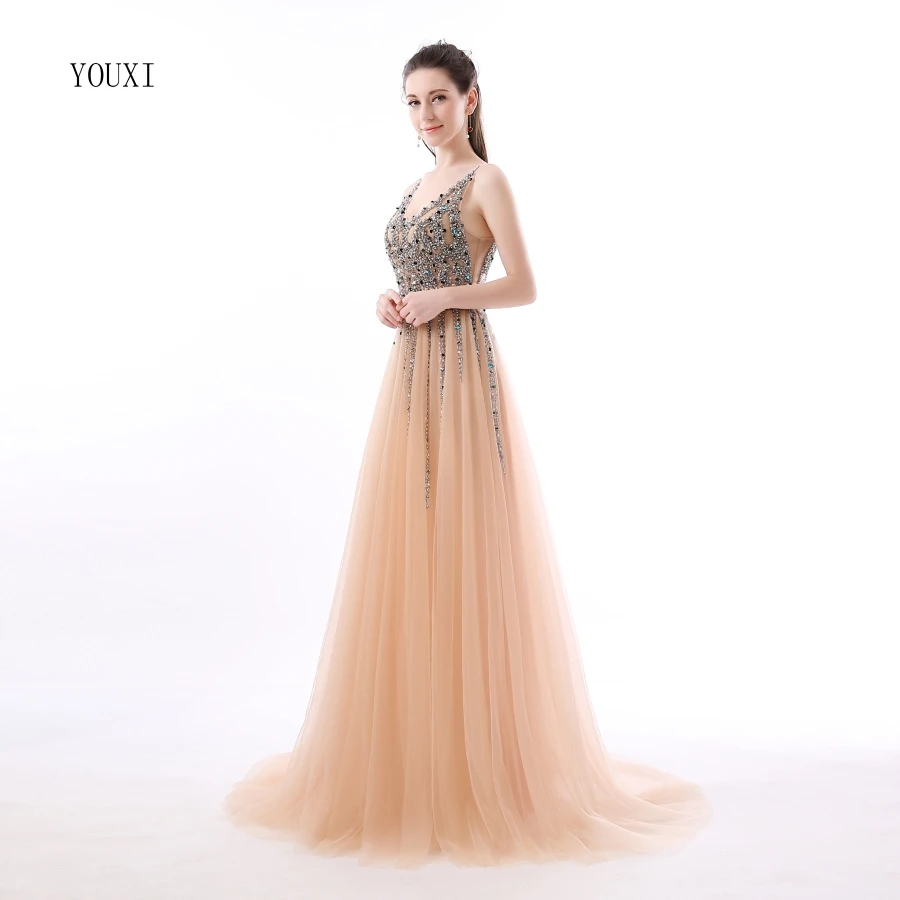 Женское блестящее длинное вечернее платье элегантные прозрачные фатиновые