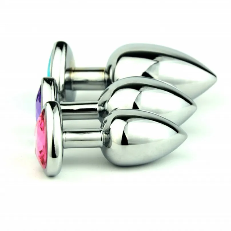 3 шт./лот основа в виде сердца сексуальная серебристая металлическая Анальная