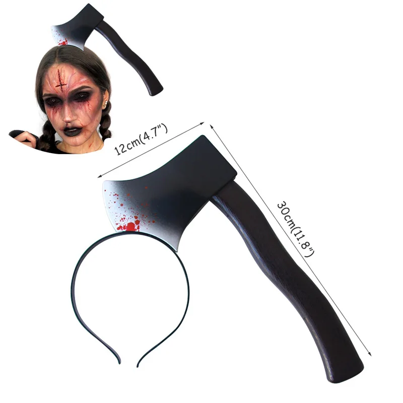 1pcs Horror Bloody Knife Headband Halloween Cosplay Prank Hairband Halloween Party Decoration Costume Fancy Dress Party Props - Цвет: style 1