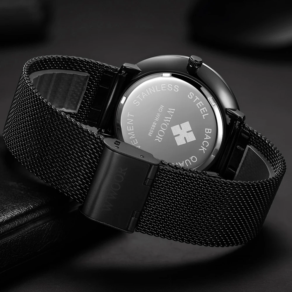 WWOOR новые мужские спортивные часы Топ бренд класса люкс ультра тонкие