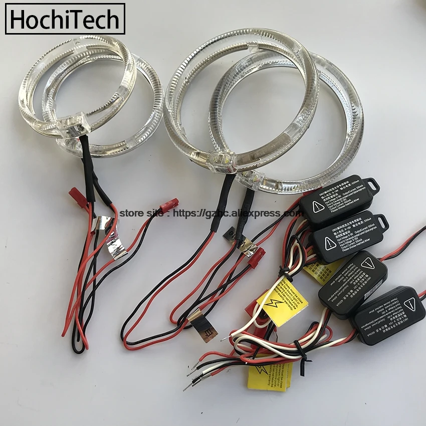 HochiTech Cree LED Chip Light Guide Angel Eyes Kit White Halo Ring дневной свет с диммером для Dodge Charger 2005 2010|daytime