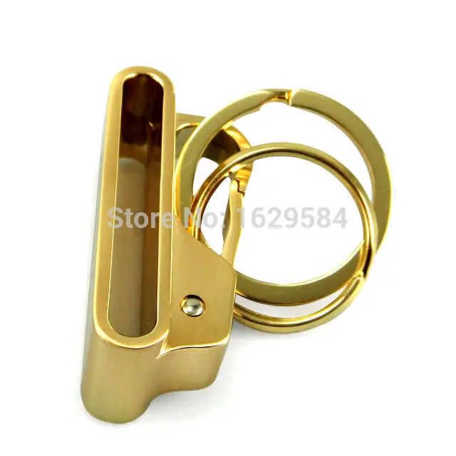 Пружинная пряжка с зажимом для ремня двойными петлями брелок ключей кольцо