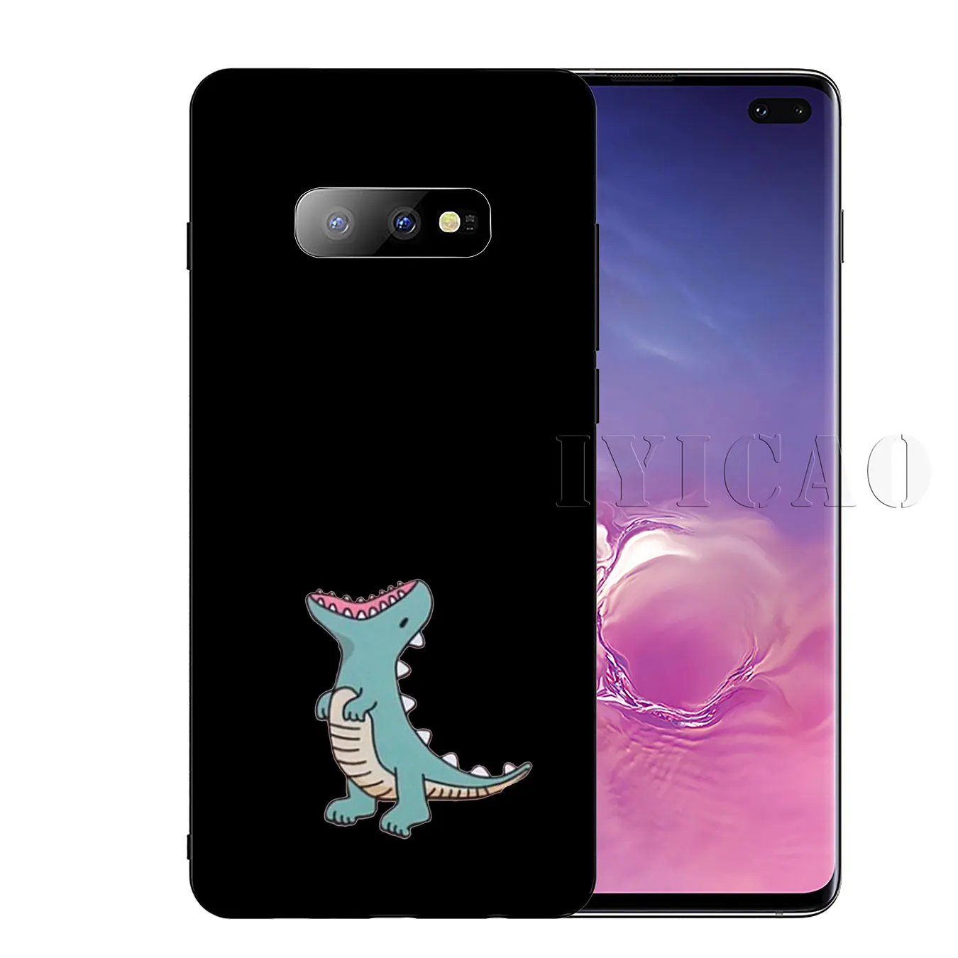 Мягкий силиконовый чехол для телефона IYICAO Dinosaur Unicorn Для Samsung Galaxy S20 Ultra S10 Lite S9 S8 Plus S6
