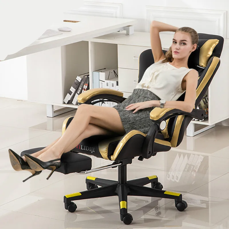 Игровой стул Silla Gamer Cadeira Gamer, домашний Офисный Компьютерный стул, регулируемый по высоте, кресло с откидной спинкой Silla Oficina Chaise