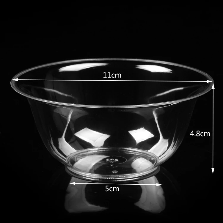 Одноразовая жесткая пластиковая прозрачная Хрустальная Бытовая миска для риса и