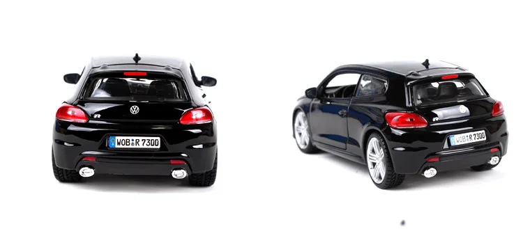 Бураго 1:24 Масштаб моделирование сплава Модель автомобиля игрушка для Volkswagen Scirocco украшение автомобиля с оригинальной коробкой человек коллекция подарок