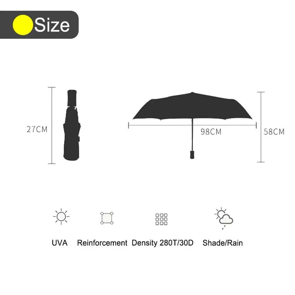 Автоматический ветростойкий зонт 3 складных автоматических зонта от дождя