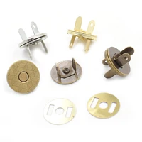 10 sets lot 14 mm 18 mm thin magnetic buttons bags magnet automatic adsorption buckle metal buttons snaps wallet buttons