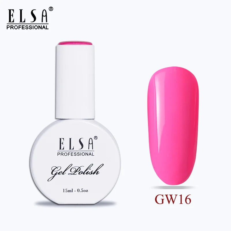 GW16 Elsa 15 мл Гель-лак для ногтей для маникюра Полупостоянный Vernis верхнее покрытие УФ светодиодный Гель-лак замачиваемый для ногтей художественный Гель-лак для ногтей - Цвет: GW16