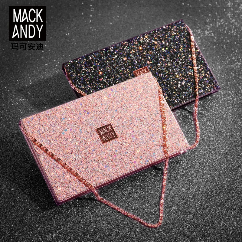 MACK ANDI 15 видов цветов ожерелье тени для век Палитра матовые мерцающие хайлайтер