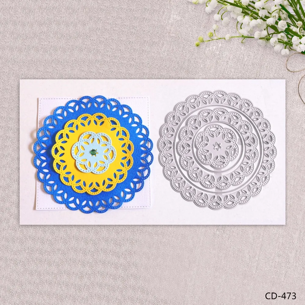 

3D Circle design Metal die cutting dies for DIY Scrapbooking Photo Album Decoretive Embossing Stencial