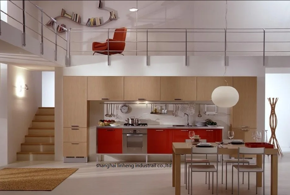 Современный глянцевый/лаковый кухонный шкаф (стандартный)|lacquer kitchen cabinet|kitchen