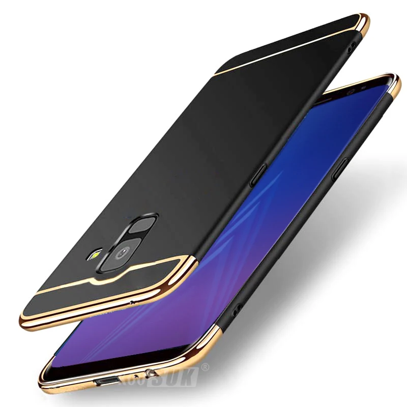 Чехол для Samsung J6 2018 жесткий матовый противоударный чехол из поликарбоната Galaxy Plus +