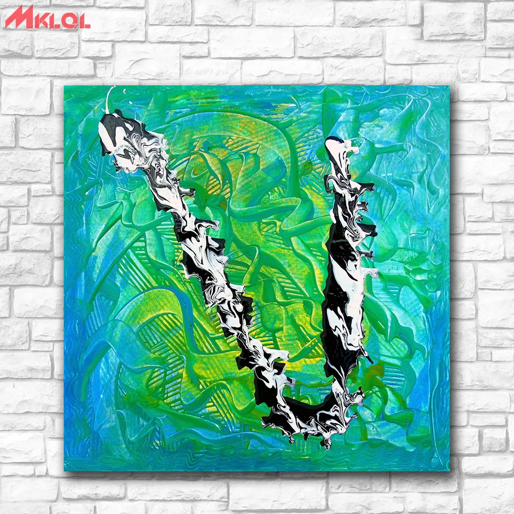 

Fashion Oil Painting Abstract Boomerang Painting Home Decor On Canvas Modern Wall Art Canvas Print Poster Canvas Painting