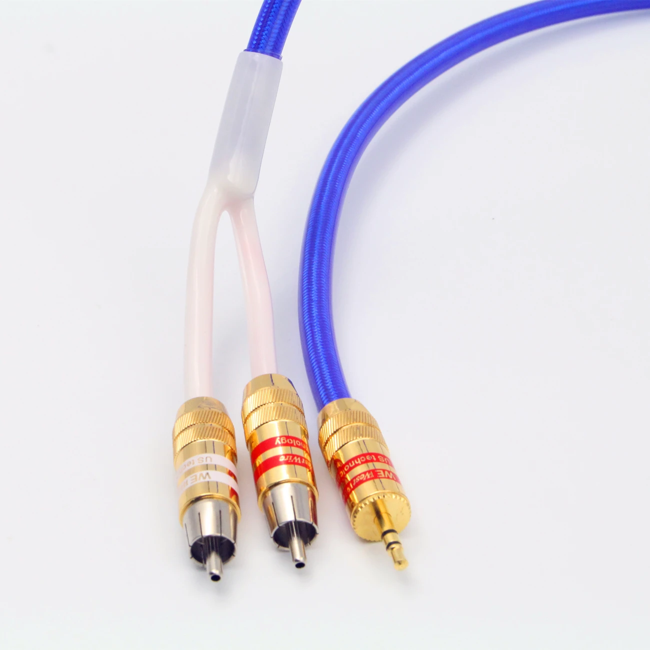 Кабель xangразный Hifi 3 5 мм на 2RCA Hi end 4 ядра без содержания кислорода с посеребренным