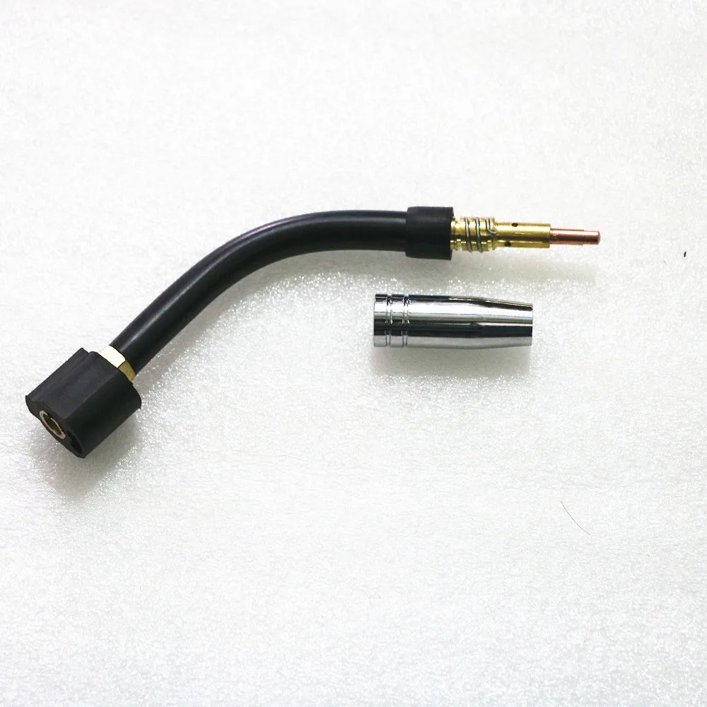

CO2 Mig Mag welding torch aircooled MB 1PCS 15AK swan neck contact tip holder gas nozzle M6*25MM