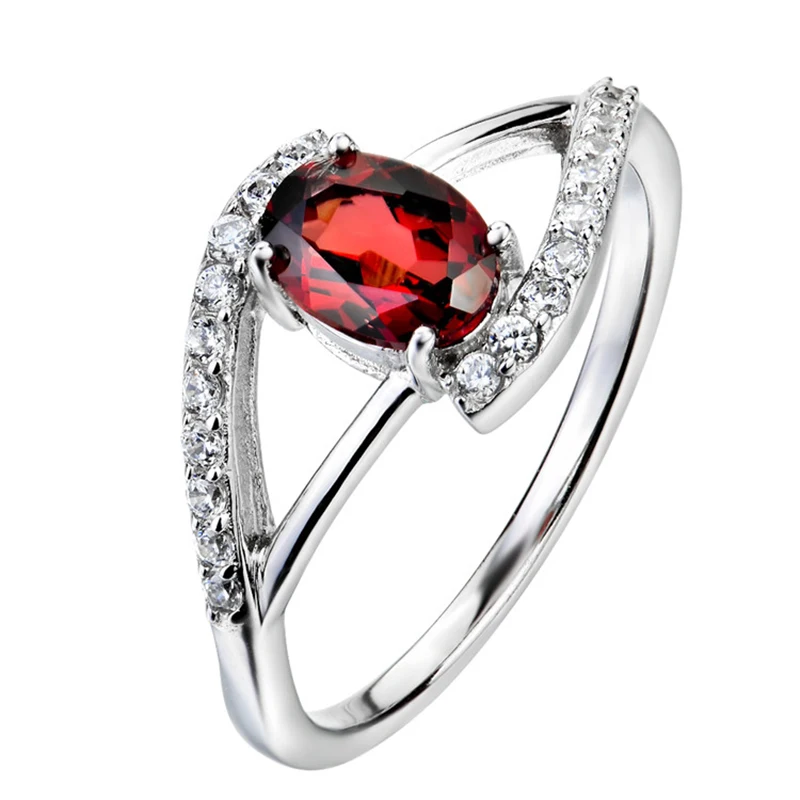 

GNJ0622 100% Real 925 Sterling Silver Fashion Jewelry Classic Ethnic Crystal Rings Top Quality Ring Women Jewelry & Accessories