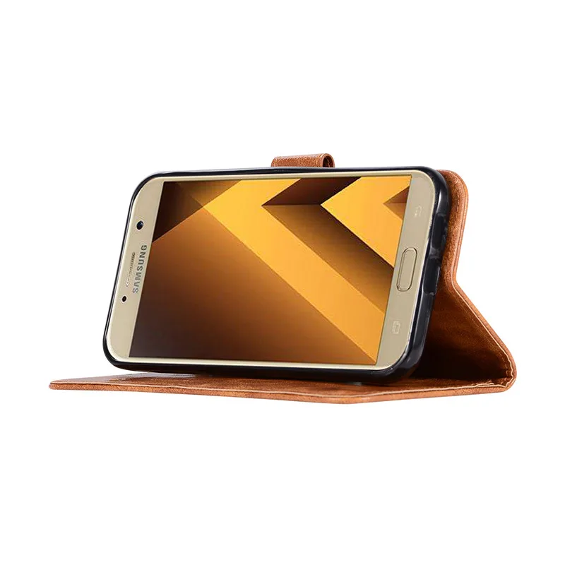 Для Samsung Galaxy A5 2017 Чехол кошелек чехол для телефона из искусственной кожи A520 A520F