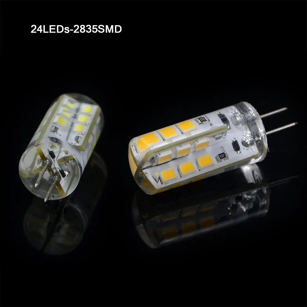 Светодиодная лампа SMD 3014 G4 1 шт. 3 Вт 5 6 12 в пост. Тока силиконовая для тела люстра