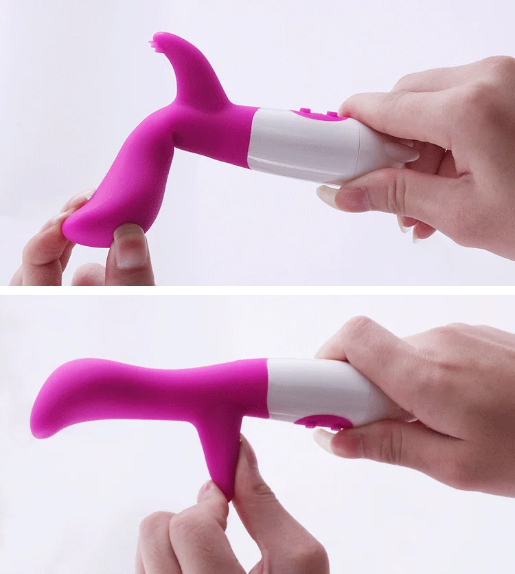 Новая Водонепроницаемая Женская Вибрирующая палочка с двойным Мотором для точки
