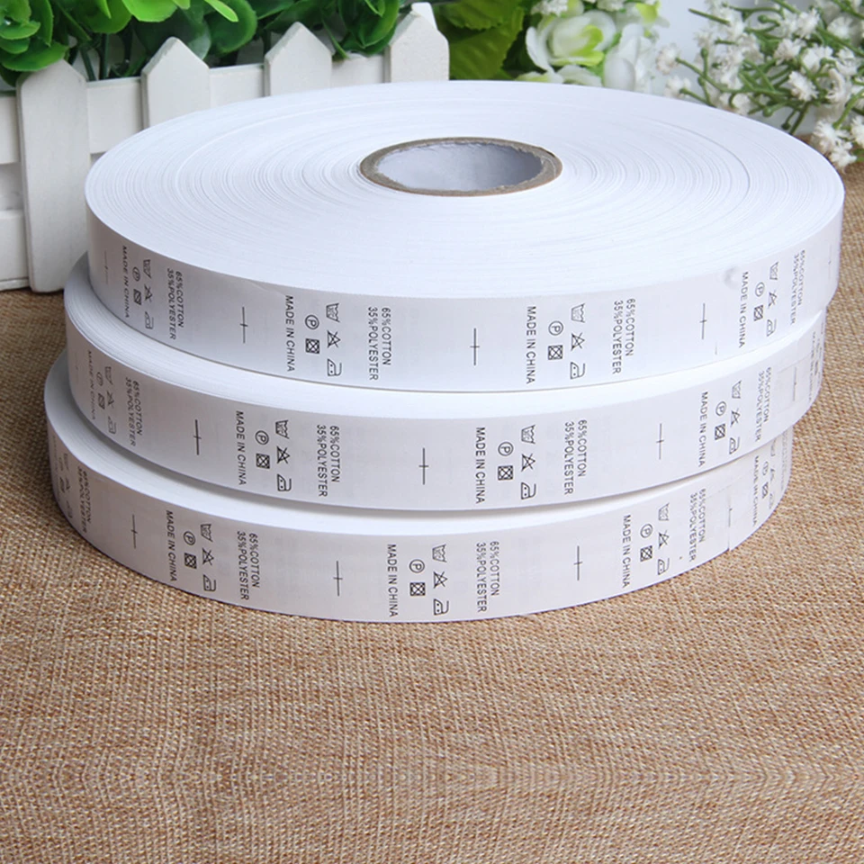 Пользовательский дизайн печатная этикетка для стирки фирменная моющаяся печать