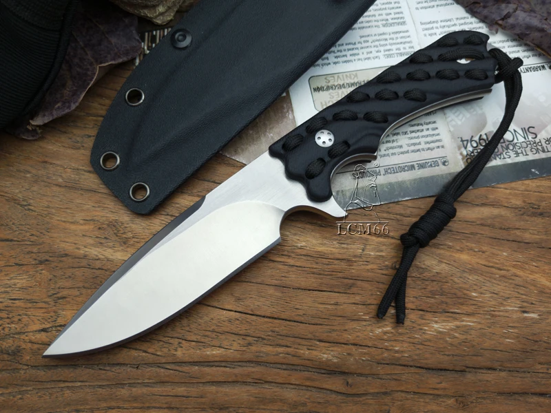 LCM66 охотничий нож тактические маленькие фиксированные ножи, G10 ручка нож для выживания, холодный Кемпинг портативный открытый прямой стальной нож