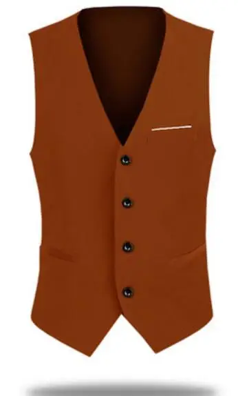 Pic Color PEORCHID бордовый Для мужчин жилет серый/синий Best Man жилет Slim Fit Винтаж Для мужчин итальянский Повседневное свадебные жених жилет дешевые - Цвет: Pic Color