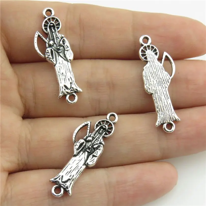 Винтажные подвески из сплава в виде черепа смерти крыльев Ангела соединитель для