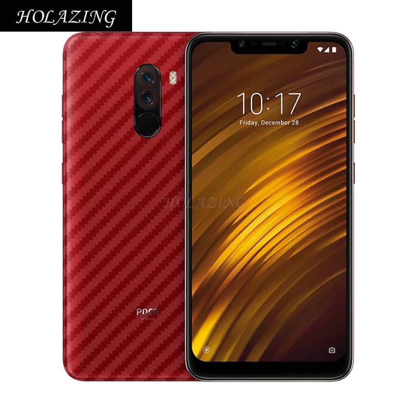 3 шт./лот Ультратонкий Тонкий прозрачный стикер из углеродного волокна для Xiaomi Poco