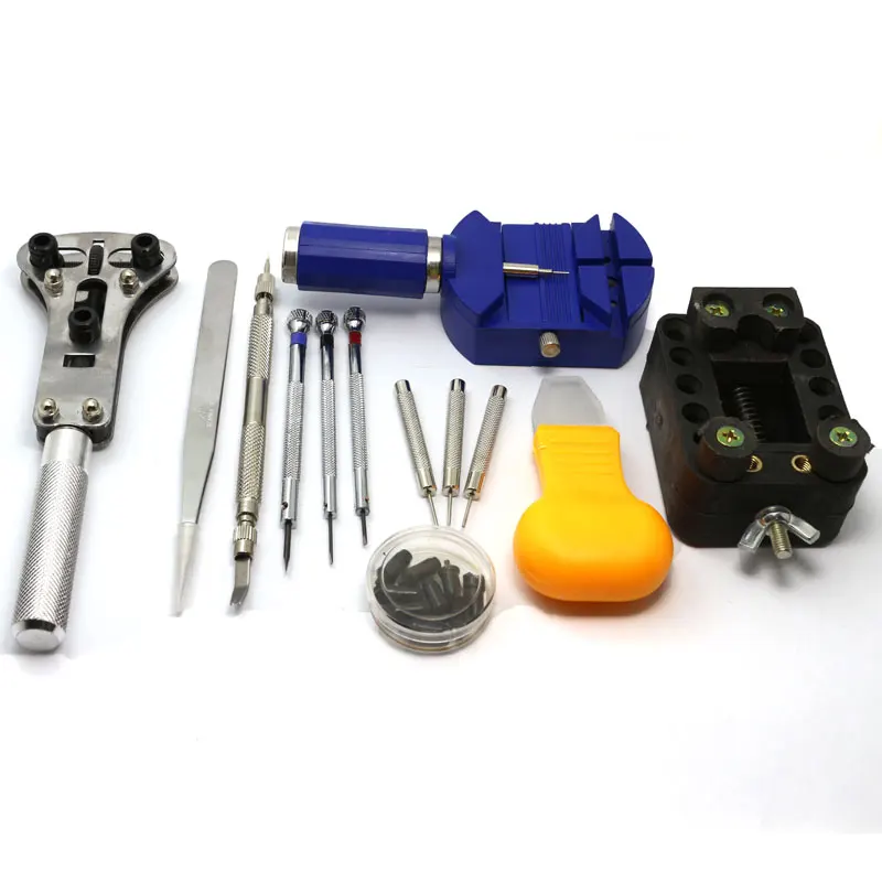 

A Set Practical Watch Band Repair Tool Table Kit Case Opener Screwdriver Knife with Packing Hand Bag for Watch