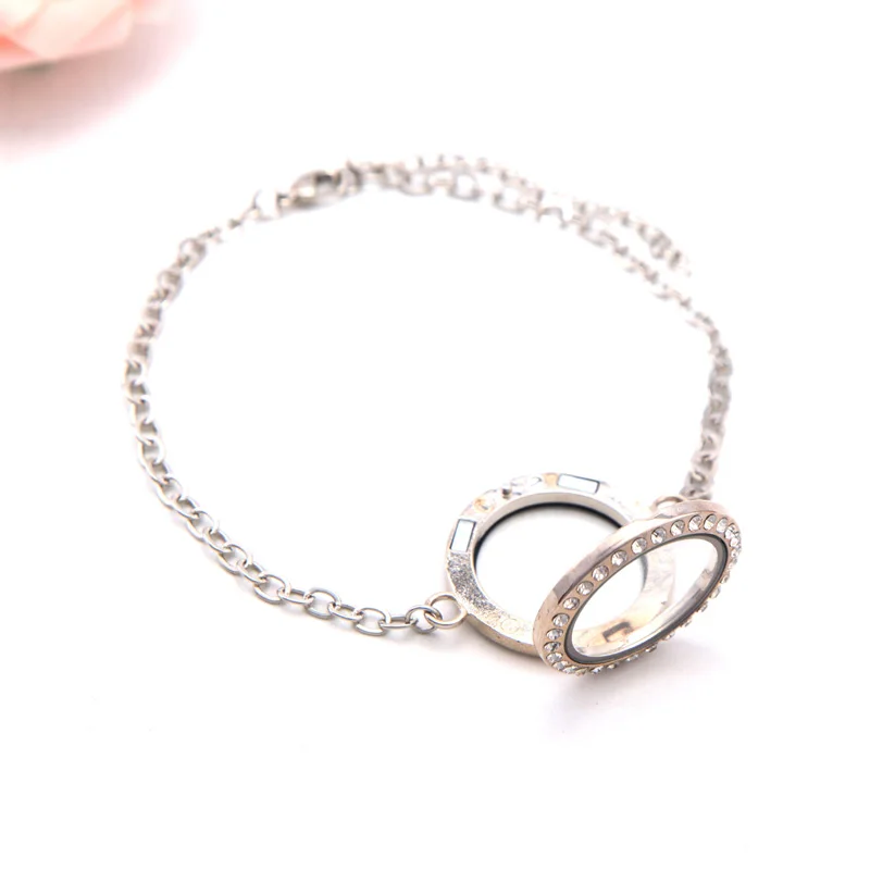 Vinnie дизайнерский открывающийся магнит из нержавеющей стали стеклянный браслет с