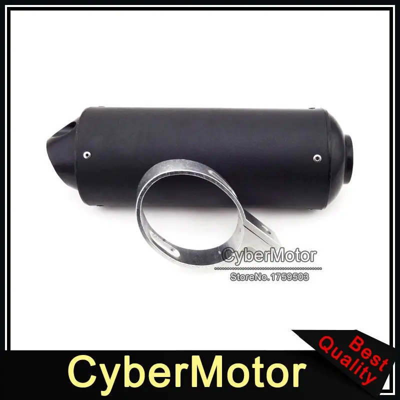 Motorcycle Black 38mm Exhaust Muffler For 110cc 125cc 140cc 150cc 160cc CRF50 XR50 KLX110 Thumpstar SSR Pit Dirt Trail Bike|exhaust muffler|38mm