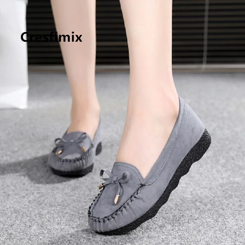 Cresfimix vrouwen platte schoenen/женская модная удобная обувь на плоской подошве светильник